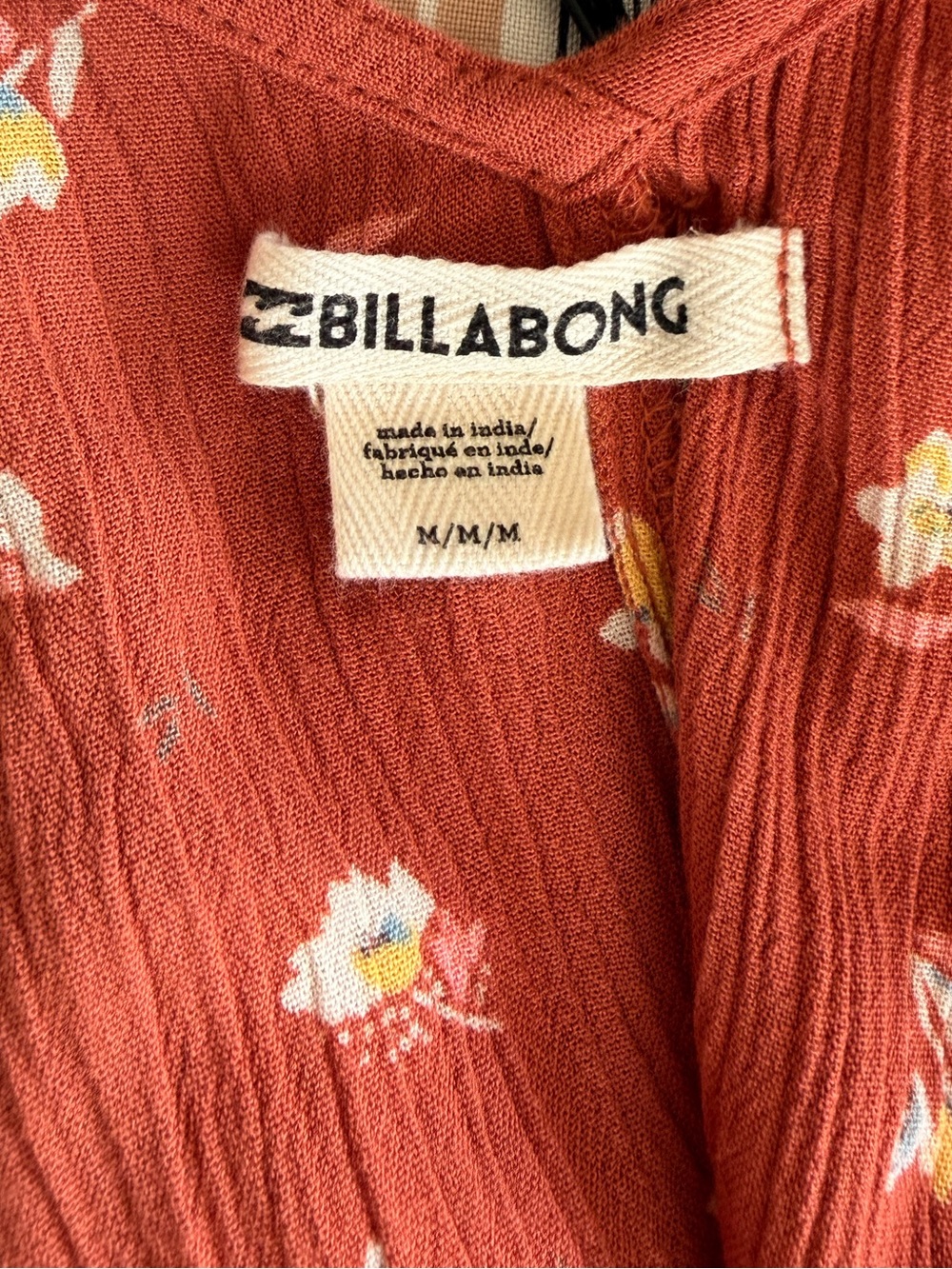 BILLABONG SHAKE IT AGAIN JUMPSUIT IN HENNA size Small - Picture 12 of 16